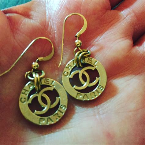 repurposed chanel earrings|vintage chanel diamond earrings.